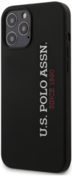 e-shop.gr - US POLO ORIGINAL SILICONE CASE FOR APPLE IPHONE 12 PRO MAX BLACK USHCP12LSLBKV2 - TechMarket