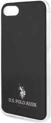e-shop.gr - US POLO ORIGINAL SILICONE CASE SMALL HORSE FOR APPLE IPHONE 8 / APPLE IPHONE SE (2020) BLACK - TechMarket