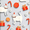 e-shop.gr - FORCELL WINTER 21 / 22 CASE FOR IPHONE 12 MINI CHRISTMAS CAT - TechMarket