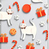 e-shop.gr - FORCELL WINTER 21 / 22 CASE FOR IPHONE 13 CHRISTMAS CAT - TechMarket