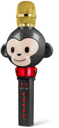 e-shop.gr - FOREVER AMS-100 MICROPHONE WITH BLUETOOTH SPEAKER ANIMAL BLACK - TechMarket