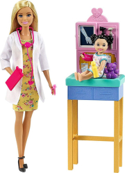 e-shop.gr - BARBIE PEDIATRICIAN BLONDE HAIR DOCTOR TODDLER PATIENT PLAYSET (GTN51) - TechMarket