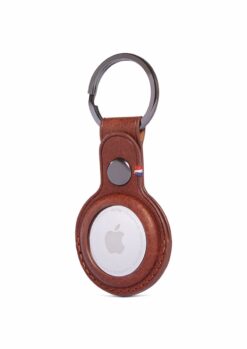 Mozik - Decoded Leather Keychain for Airtag. Brown - TechMarket