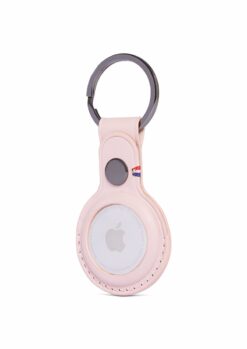 Mozik - Decoded Leather Keychain for Airtag. Pink - TechMarket