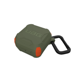 Mozik - UAG Standard Issue Hard Case_001 for Samsung Galaxy Buds Live. Olive/ Orange - TechMarket