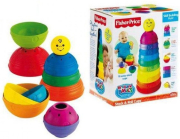 e-shop.gr - FISHER PRICE BRILLIANT BASICS STACK ROLL CUPS (W4472) - TechMarket