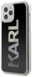 e-shop.gr - KARL LAGERFELD IPHONE 12 PRO MAX 6,7 KLHCP12LKLMLBK BLACK HARD CASE KARL LOGO GLITTER - TechMarket