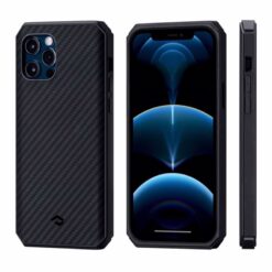 Mozik - Pitaka MagEZ Case Pro Kevlar θήκη για iPhone 12 Pro. Black/Grey (Twill) - TechMarket