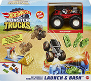 e-shop.gr - HOT WHEELS: MONSTER TRUCKS - LAUNCH BASH PLAY SET (GVK08) - TechMarket