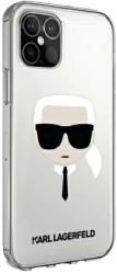 e-shop.gr - KARL LAGERFELD IPHONE 12 / IPHONE 12 PRO 6,1 KLHCP12MKTR TRANSPARENT HARD CASE KARL'S HEAD - TechMarket