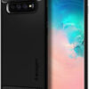 e-shop.gr - SPIGEN RUGGED ARMOR BACK COVER CASE FOR SAMSUNG GALAXY S10 MATTE BLACK - TechMarket