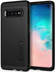 e-shop.gr - SPIGEN TOUGH ARMOR BACK COVER CASE STAND FOR SAMSUNG GALAXY S10 BLACK - TechMarket