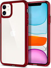 e-shop.gr - SPIGEN ULTRA HYBRID RED FOR IPHONE 11 - TechMarket