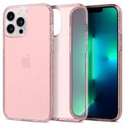 Mozik - Spigen Liquid Crystal Glitter θήκη για iPhone 13 Pro. Rose Quartz - TechMarket