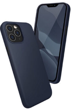 Mozik - Uniq Lino Hue θήκη για iPhone 12 Pro Max. Marine Blue - TechMarket