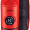 Mozik - Wacaco NanoPresso GR Portable Espresso Machine + Hard Case, Lava Red - TechMarket