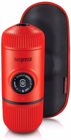 Mozik - Wacaco NanoPresso GR Portable Espresso Machine + Hard Case, Lava Red - TechMarket