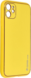 e-shop.gr - FORCELL LEATHER BACK COVER CASE FOR IPHONE 11 6,1 YELLOW - TechMarket