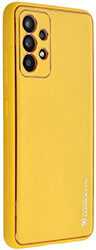 e-shop.gr - FORCELL LEATHER CASE FOR SAMSUNG GALAXY A53 5G YELLOW - TechMarket