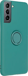 e-shop.gr - FORCELL SILICONE RING CASE FOR SAMSUNG GALAXY S20 FE / S20 FE 5G GREEN - TechMarket