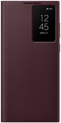 e-shop.gr - SMART CLEAR VIEW COVER SAMSUNG GALAXY S22 ULTRA 5G EF-ZS908CEEGEE BURGUNDY - TechMarket