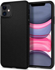 e-shop.gr - SPIGEN LIQUID AIR BACK COVER CASE FOR APPLE IPHONE 11 ( 6.1 ) MATTE BLACK - TechMarket