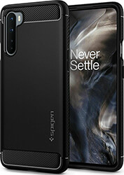 e-shop.gr - SPIGEN RUGGED ARMOR BLACK FOR ONEPLUS NORD - TechMarket