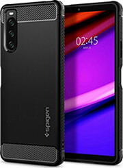 e-shop.gr - SPIGEN RUGGED ARMOR BLACK FOR SONY XPERIA 10 IV - TechMarket
