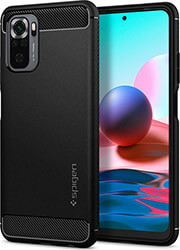 e-shop.gr - SPIGEN RUGGED ARMOR BLACK FOR XIAOMI REDMI NOTE 10/10S - TechMarket