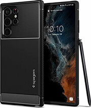 e-shop.gr - SPIGEN TOUGH ARMOR BLACK FOR GALAXY S22 ULTRA - TechMarket