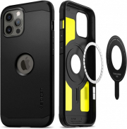 e-shop.gr - SPIGEN TOUGH ARMOR MAG MAGSAFE CASE FOR IPHONE 12/12 PRO BLACK - TechMarket