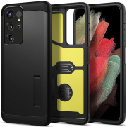 e-shop.gr - SPIGEN TOUGH ARMOR SAMSUNG GALAXY S21 ULTRA G998 BLACK - TechMarket