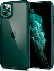 e-shop.gr - SPIGEN ULTRA HYBRID CASE FOR IPHONE 11 PRO MIDNIGHT GREEN - TechMarket
