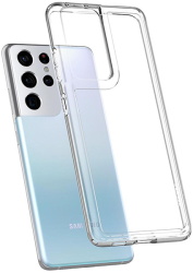 e-shop.gr - SPIGEN ULTRA HYBRID SAMSUNG GALAXY S21 ULTRA G998 CRYSTAL CLEAR - TechMarket